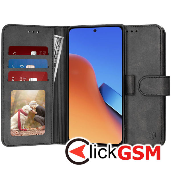 Husa Carte negru Xiaomi Redmi 12 94d