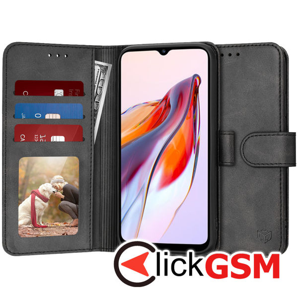 Husa Carte negru Xiaomi Redmi 12C 93r