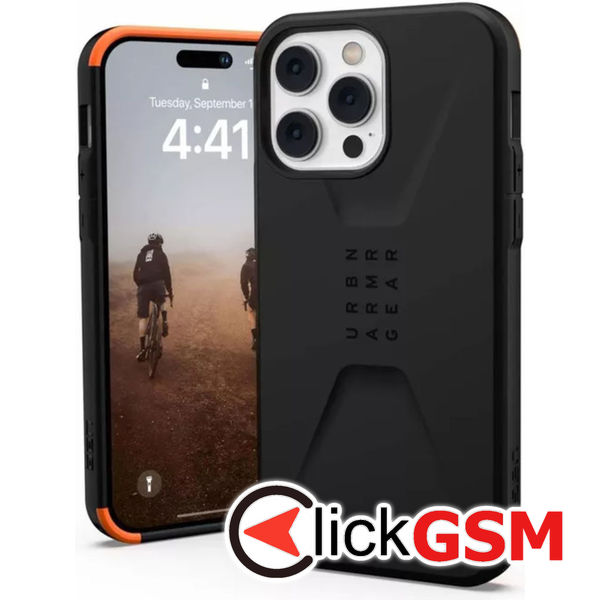 Husa Civilian negru Apple iPhone 14 Pro Max ilt