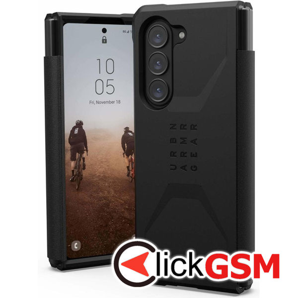 Husa Civilian negru Samsung Galaxy Z Fold5 ika