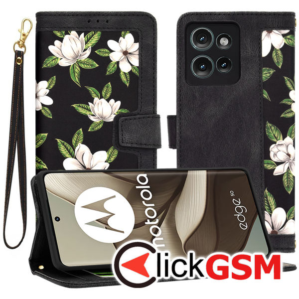 Accesoriu Husa Flip Negru Motorola Edge 50