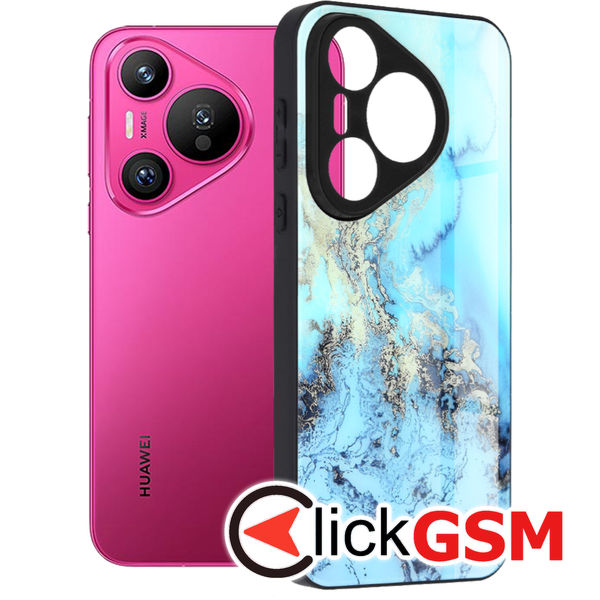 Husa Glaze bleu Huawei Pura 70 edq