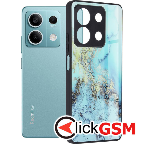 Husa Glaze bleu Xiaomi Redmi Note 13 5G 7y1