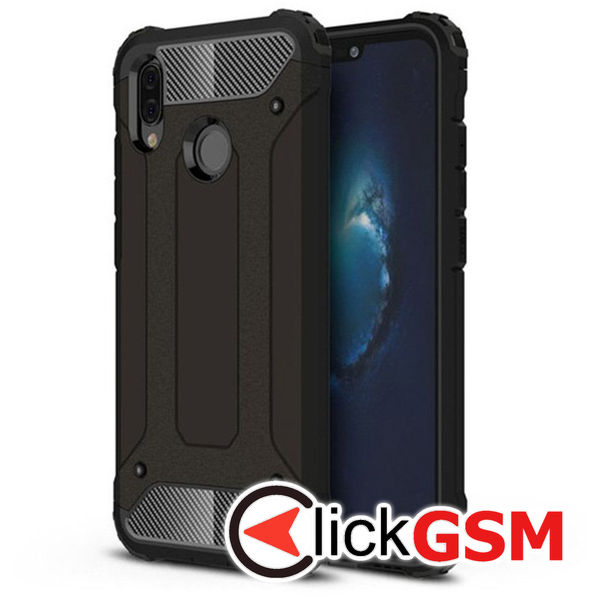 Accesoriu Husa Hybrid Armor Negru Huawei P20 Lite