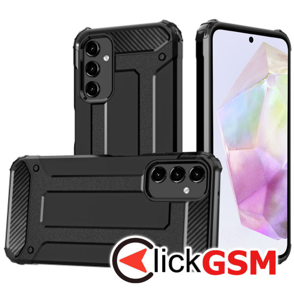 Husa Hybrid Armor negru Samsung Galaxy A35 53s