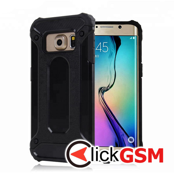 Husa Hybrid Armor negru Samsung Galaxy S6 61o