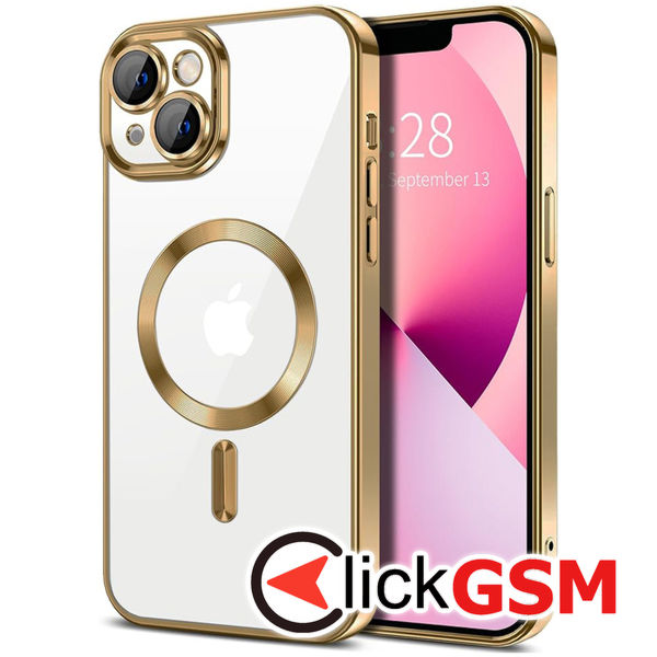 Husa Luxury Crystal auriu Apple iPhone 14 a8w