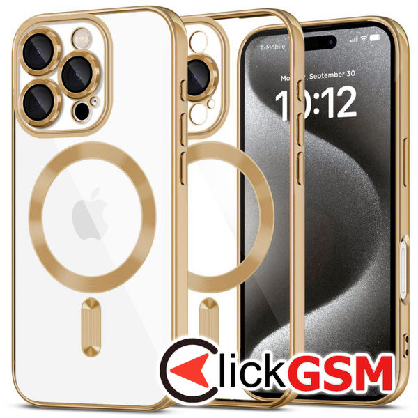 Husa Luxury Crystal auriu Apple iPhone 16 Pro Max gks