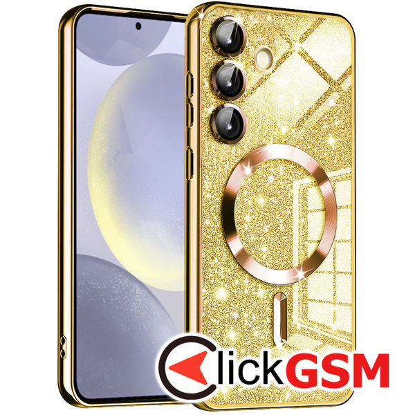 Husa Luxury Crystal auriu Samsung Galaxy S24+ auk