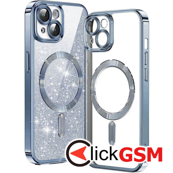 Husa Luxury Crystal bleu Apple iPhone 15 Plus aqx