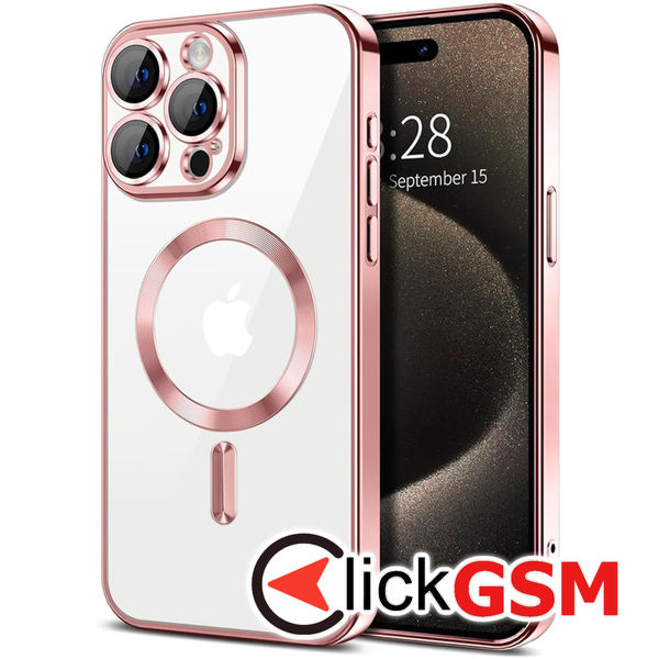 Husa Luxury Crystal roz Apple iPhone 15 Pro a9j