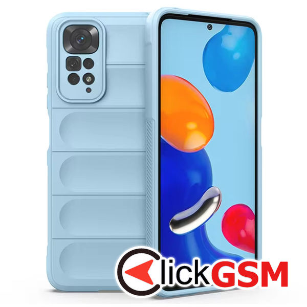 Husa Magic Shield bleu Xiaomi Redmi Note 11 7vd