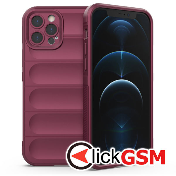 Husa Magic Shield bordo Apple iPhone 12 Pro Max 6c4