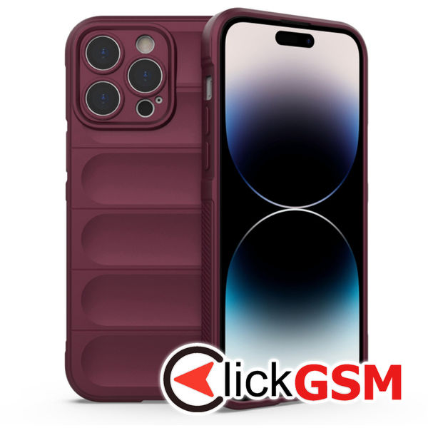 Husa Magic Shield bordo Apple iPhone 14 Pro 6mv