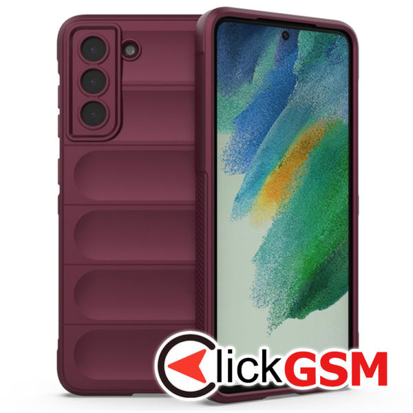 Husa Magic Shield bordo Samsung Galaxy S21 FE 5io