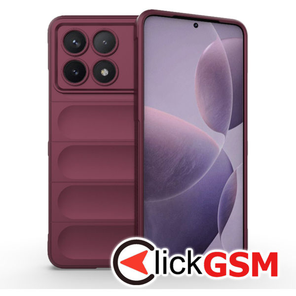 Husa Magic Shield bordo Xiaomi POCO F6 Pro em7