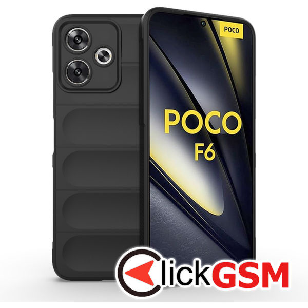 Husa Magic Shield negru Xiaomi POCO F6 dzk