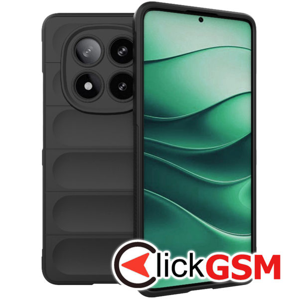 Husa Magic Shield negru Xiaomi Redmi Note 14 Pro d87