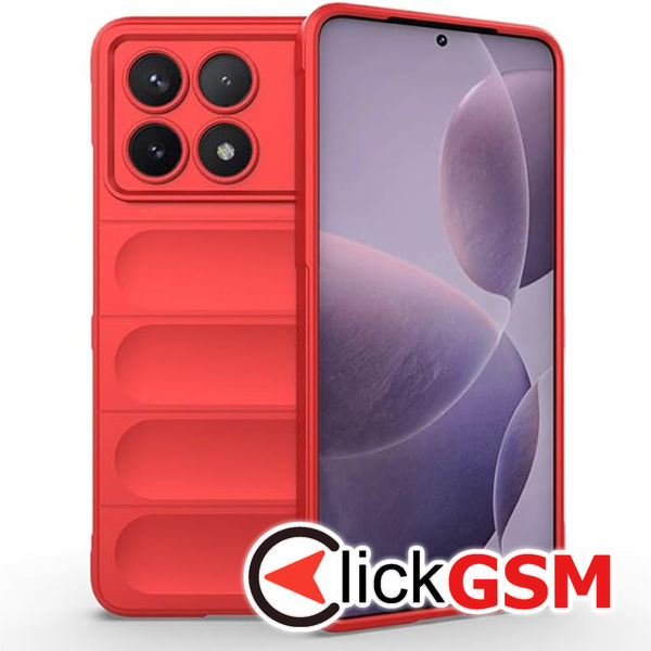 Husa Magic Shield rosu Xiaomi POCO X6 Pro 7q7