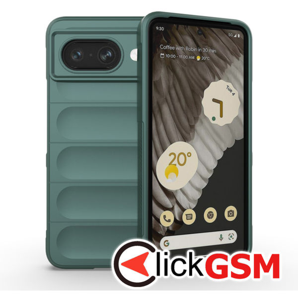 Husa Magic Shield verde Google Pixel 8a de3