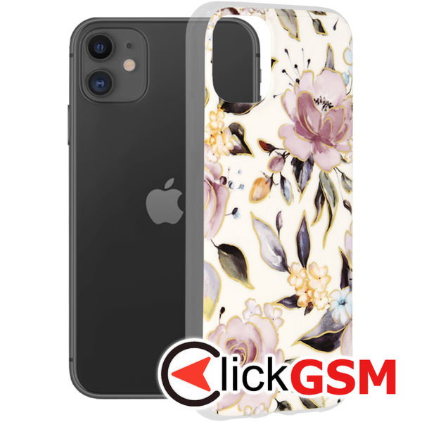 Husa Marble alb Apple iPhone 11 d6s