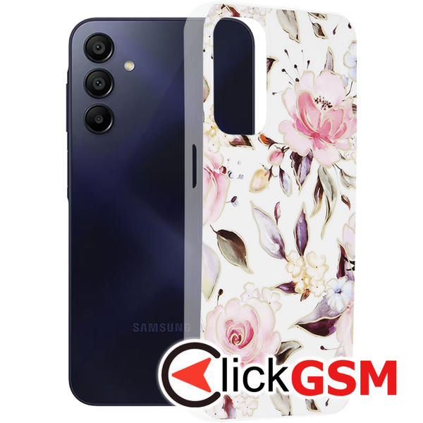 Husa Marble alb Samsung Galaxy A15 4wp