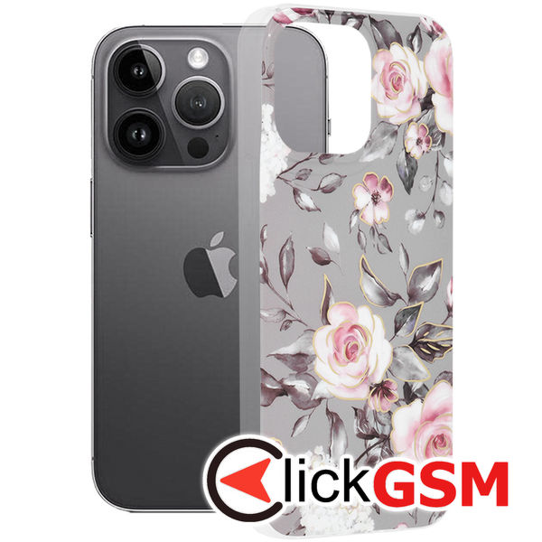 Husa Marble gri Apple iPhone 14 Pro Max 6o2