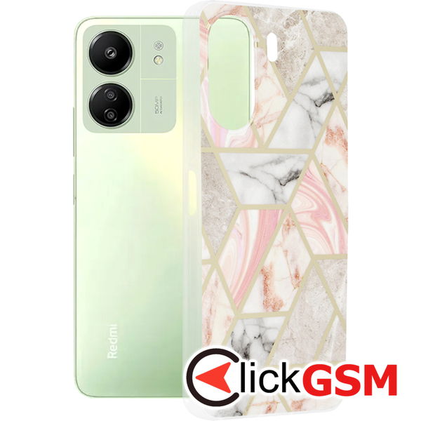 Husa Marble roz Xiaomi Redmi 13C 7so