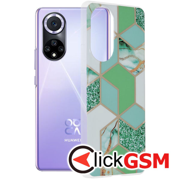 Accesoriu Husa Marble Verde Huawei Nova 9