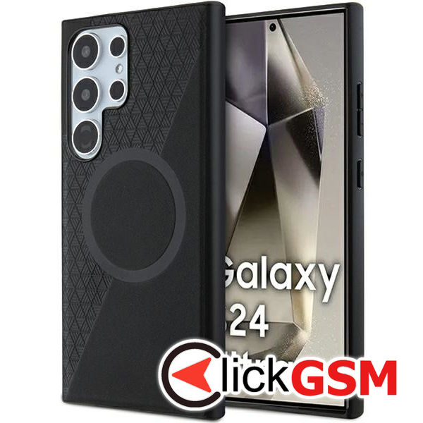 Husa  negru Samsung Galaxy S24 Ultra hex