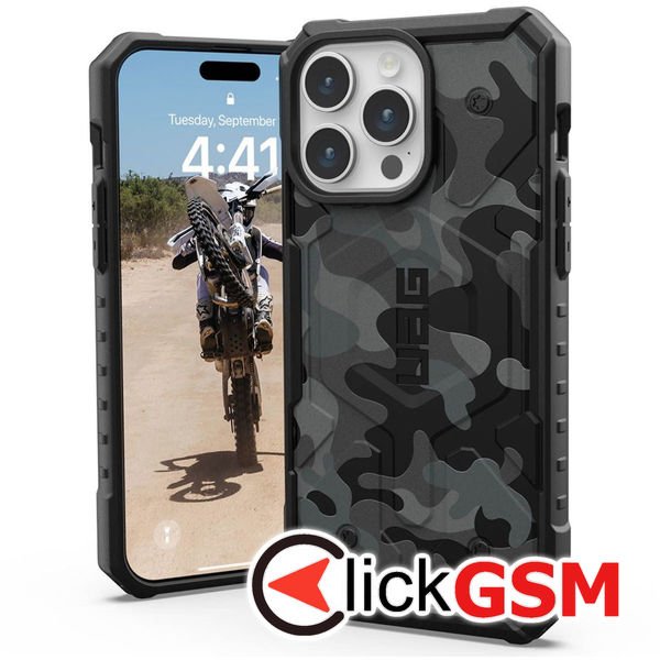 Husa Pathfinder camoblack Apple iPhone 15 Pro imc