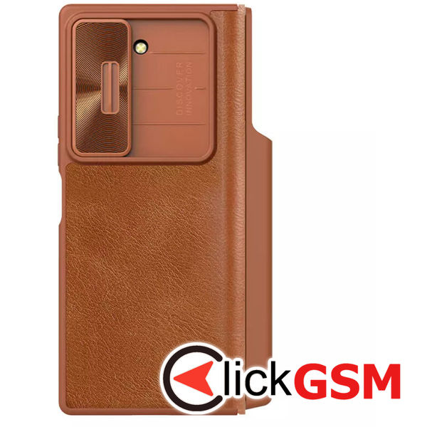 Husa Qin Leather  maro Samsung Galaxy Z Fold6 e84