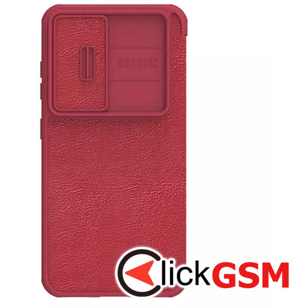 Husa Qin Leather  rosu Samsung Galaxy S23+ a1z