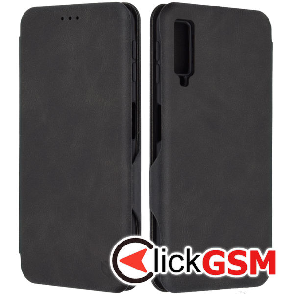 Husa Safe Wallet negru Samsung Galaxy A7 2018 55r