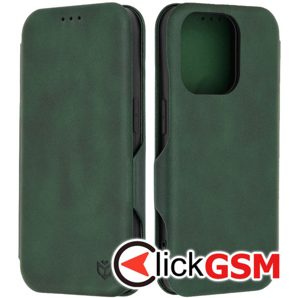 Husa Safe Wallet verde Apple iPhone 15 Pro ar