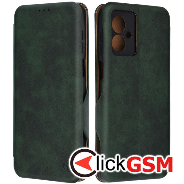 Husa Safe Wallet verde Motorola Moto G55 5i3