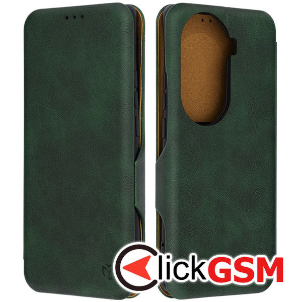 Husa Safe Wallet verde Oppo Reno11 Pro akv