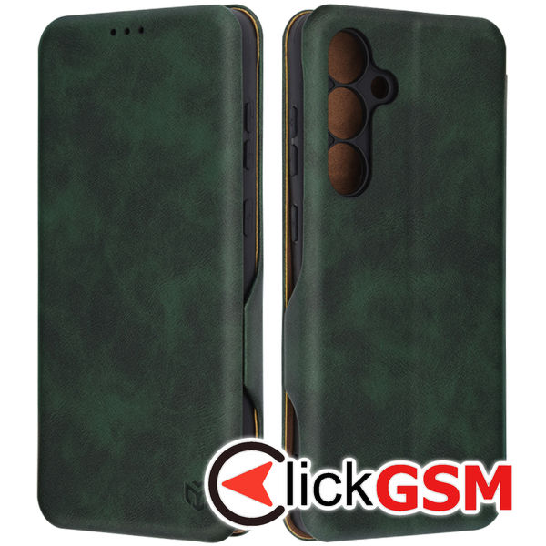 Husa Safe Wallet verde Samsung Galaxy S24 FE 6s