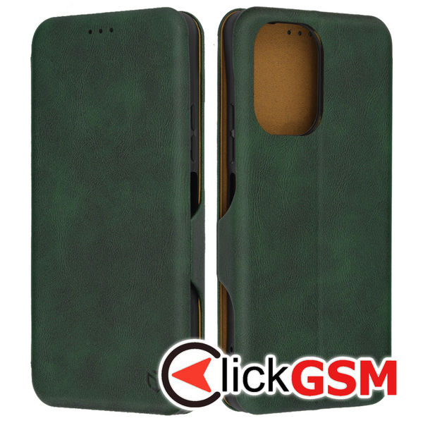 Husa Safe Wallet verde Xiaomi POCO M6 7nk