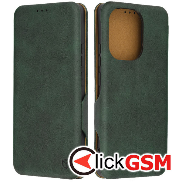 Husa Safe Wallet verde Xiaomi Redmi Note 13 4G 7xg