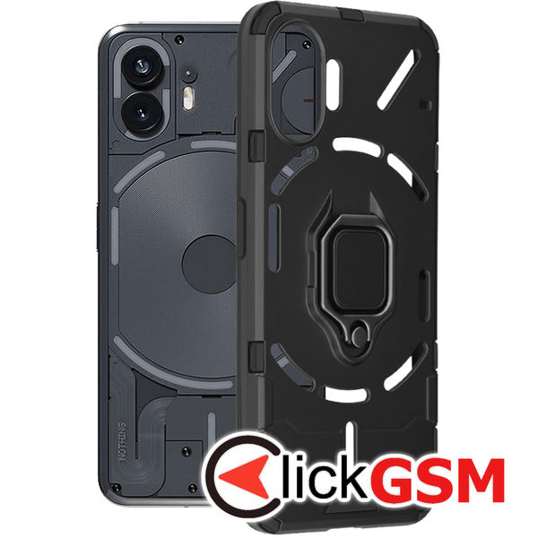 Husa Silicone Shield negru Nothing Phone 2 ak2