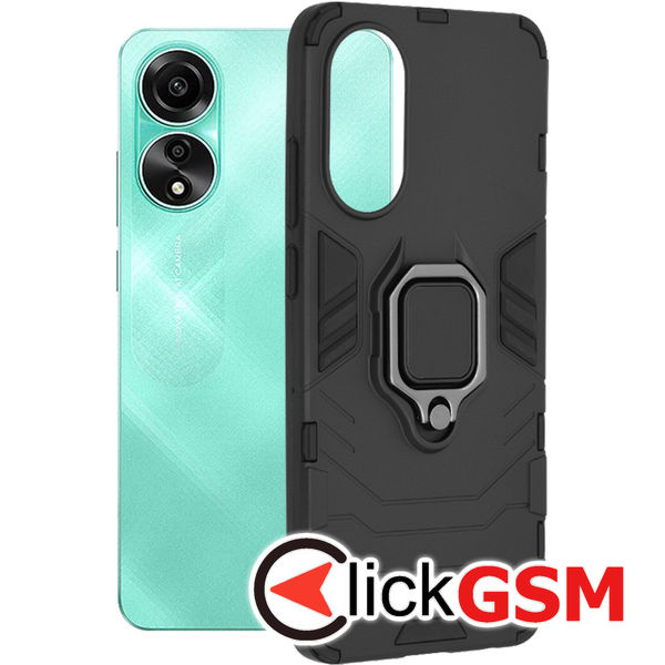 Husa Silicone Shield negru Oppo A78 4G 86p