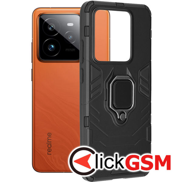 Husa Silicone Shield negru Realme GT 7 Pro def