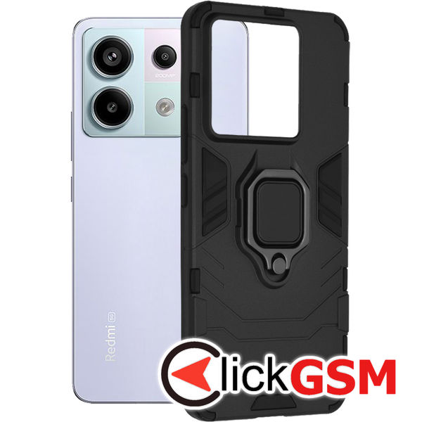 Husa Silicone Shield negru Xiaomi Redmi Note 13 Pro 7yr