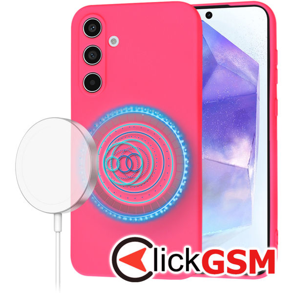 Husa SoftFlex fucsia Samsung Galaxy A55 5G dpw