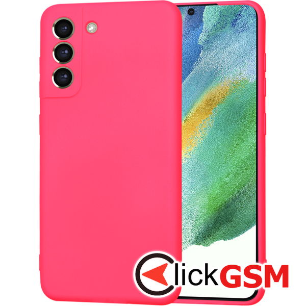 Husa SoftFlex fucsia Samsung Galaxy S21 FE i5k