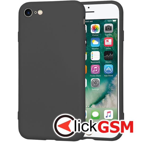 Husa SoftFlex negru Apple iPhone SE 2020 3q5