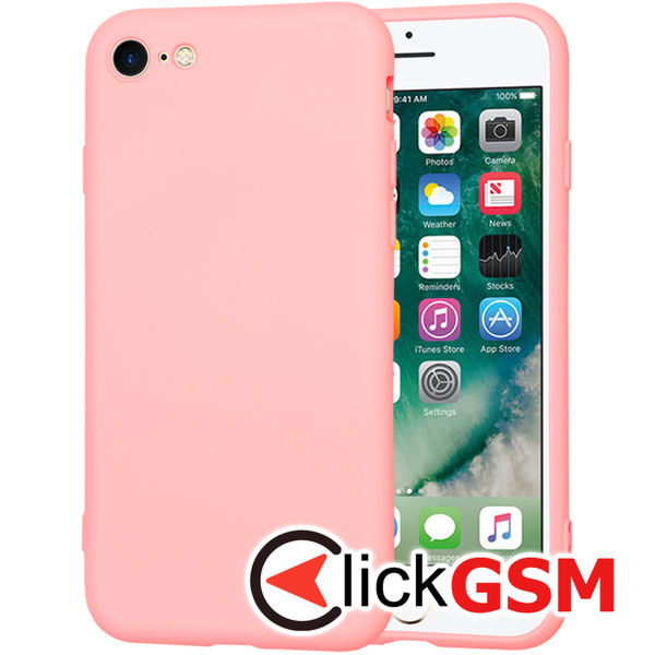 Husa SoftFlex roz Apple iPhone SE 2020 cw9