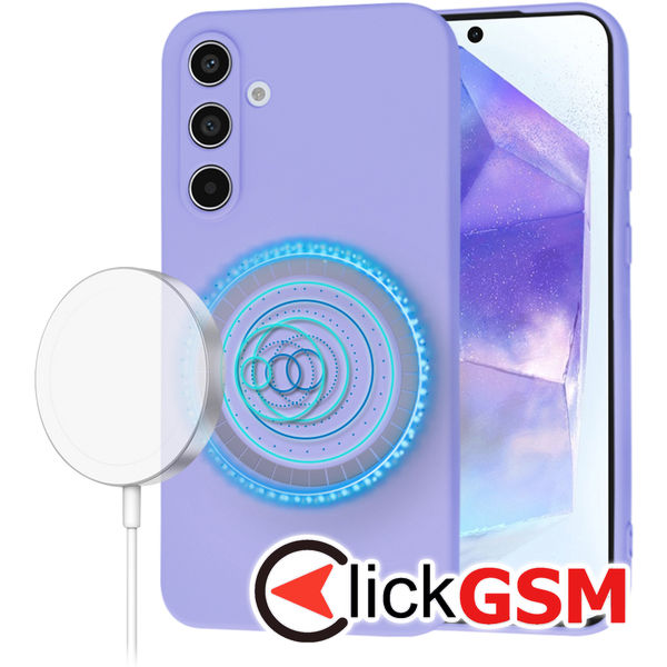 Husa SoftFlex violet Samsung Galaxy A55 5G dqk