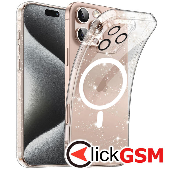 Husa SparkleSkin transparenta Apple iPhone 16 Pro Max cd5